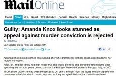 Wrong-footed newspaper sites accidentally publish ‘Knox is guilty’ stories