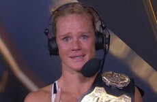 Emotional Holly Holm struggles to hold it together after defeating Rousey