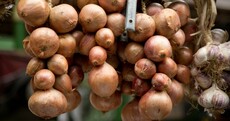 Keep your onions from rotting by storing them in your tights