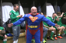 Ireland's kit man is looking for his Superman cape after losing it in Coppers