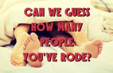 Can We Guess How Many People You've Rode?