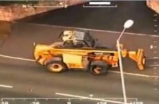 WATCH: Man goes on rampage in stolen JCB