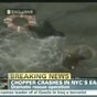 One dead, four injured after helicopter crashes into New York's East River