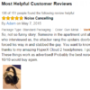 This Amazon review of noise-cancelling headphones takes a turn for the creepy