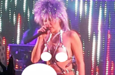 Miley Cyrus kicked off her new tour by wearing a massive strap-on on stage... it's the Dredge