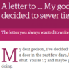 Everyone's talking about this *intense* open letter in today's Guardian