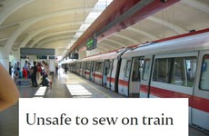 This woman’s letter about how sewing is dangerous on trains has become a gas meme