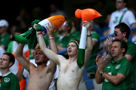 Ireland fans at Euro 2012. 