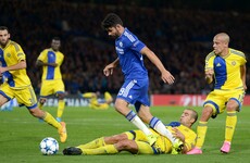 Ex-Chelsea defender sees red against his old side for kicking out at Diego Costa