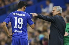 Jose Mourinho was embroiled in blazing row with Diego Costa during last night's game
