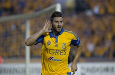 French international playing in Mexico gives a masterclass in overhead kicks