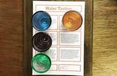 A Dublin coffee shop is charging €3.50 for a 'water tasting' menu