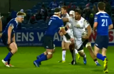 Nick Williams flattened Rhys Ruddock with this massive hand-off