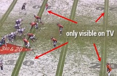 NBC came up with a nifty trick to help TV viewers watch an NFL game in the snow