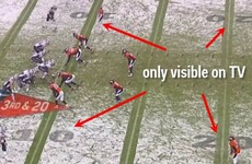 NBC came up with a nifty trick to help TV viewers watch an NFL game in the snow