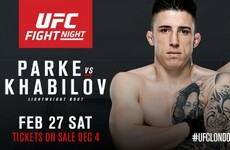 Antrim's Norman Parke booked for UFC London with Bisping also to feature