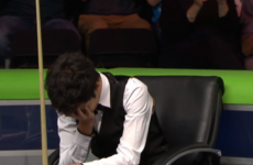 The moment you realise you've blown £44,000 by missing a simple black for maximum break