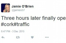 People were stuck in their cars for hours over flooding in Cork