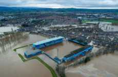 The destruction caused by Storm Desmond summed up in picture of Carlisle's Brunton Park
