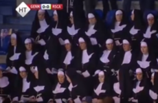 There was very little entertainment during Genk v Anderlecht but there were lots of nuns