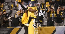Antonio Brown got creative with his touchdown celebration