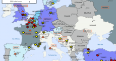 This map shows Islamic State's expanding reach across Europe