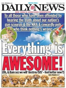 This newspaper's front page about gun control is amazing