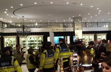 Photos: Gardaí respond to rolling protests at Grafton Street shops