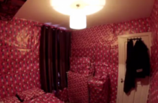 This Irish lad doesn't like Christmas, so his friends wrapped up his room