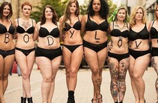 A bunch of people took to the streets in their underwear to promote body positivity