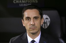 Gary Neville got off to a respectable start in his first La Liga match today