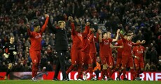 Some people were not impressed with Liverpool's post-match reaction today