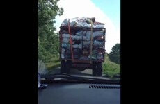 A Leitrim man's epic swearing at a turf truck was caught on video