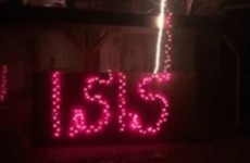 Santa pees on ISIS in American Christmas lights display