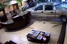 Man is unhappy with bill, drives truck through hotel lobby