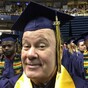 Mr Belding graduates from college at the age of 65