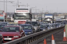 Traffic delays after four-car crash on M50