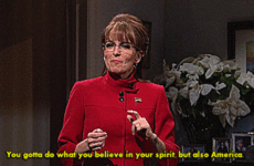 Tina Fey brought back her Sarah Palin impression last night, and it was glorious