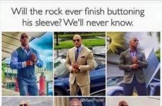 The Rock has responded to that meme about his default photograph pose