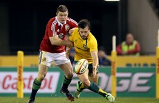 Matt Giteau defused an apparent spat between Brian O'Driscoll and a legendary Wallaby wing last night
