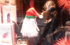 This Dublin fetish shop's Christmas window has Santy on a sex machine