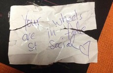This Dublin restaurant spotted a bike thief and left behind this sound note for the owner