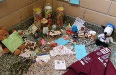 A group of students built an adorable shrine to a cockroach left in their hall