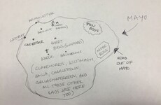 11 Irish people tried to draw their home counties from memory