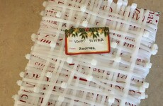 This pesky brother has taken gift wrapping to the next level