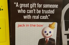 A fast food place was brutally honest with this year's Christmas gift card message