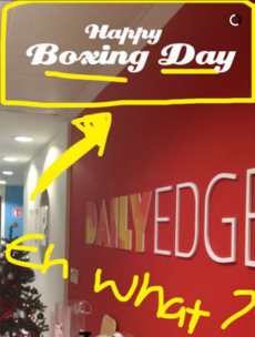 Irish Snapchat users are up in arms over 'Boxing Day' filters