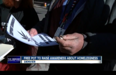 Charity gives free joints to homeless people on Christmas Eve