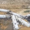 Freight train carrying sulphuric acid derails in Australia