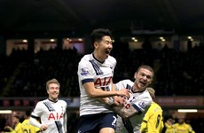 Tottenham gave their top four hopes a big boost with a late win today